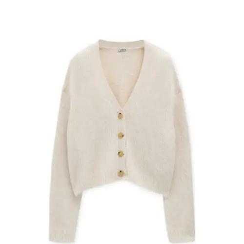 LOEWE V Neck Cropped Cardigan