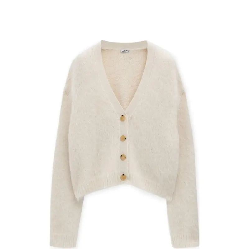 LOEWE V Neck Cropped Cardigan