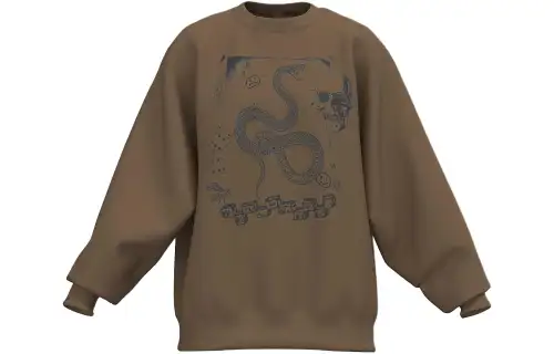 Vans Positive Collage Crew Sweatshirt Women's Brown