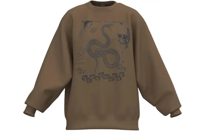 Vans Positive Collage Crew Sweatshirt Women's Brown