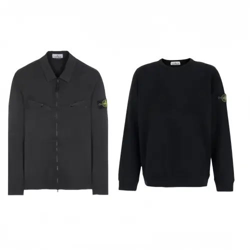 STONE ISLAND Casual Sportswear Unisex Black