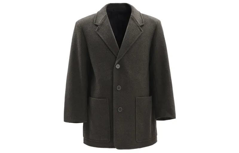 UNIQLO Coats Women's Dark Olive Lapel Moderate