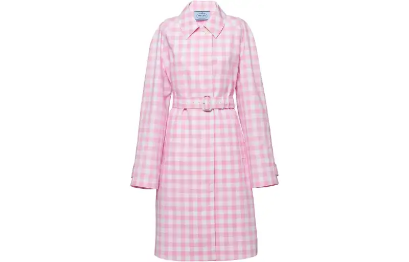 PRADA Coats Women's Pink Lapel Moderate