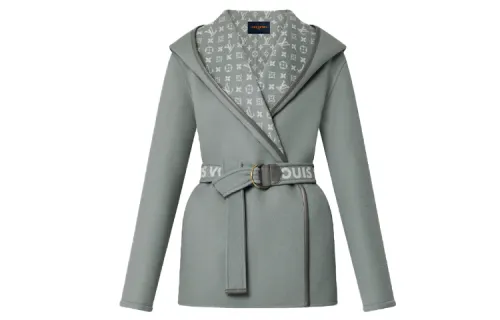 LOUIS VUITTON Coat Women's Gray
