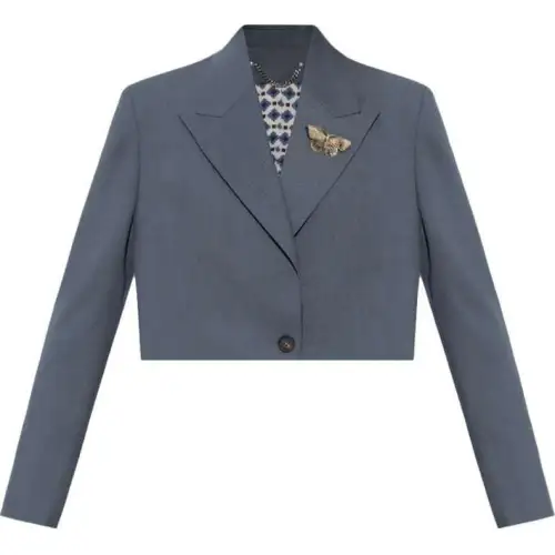 Golden Goose Deluxe Brand Single Breasted Cropped Blazer