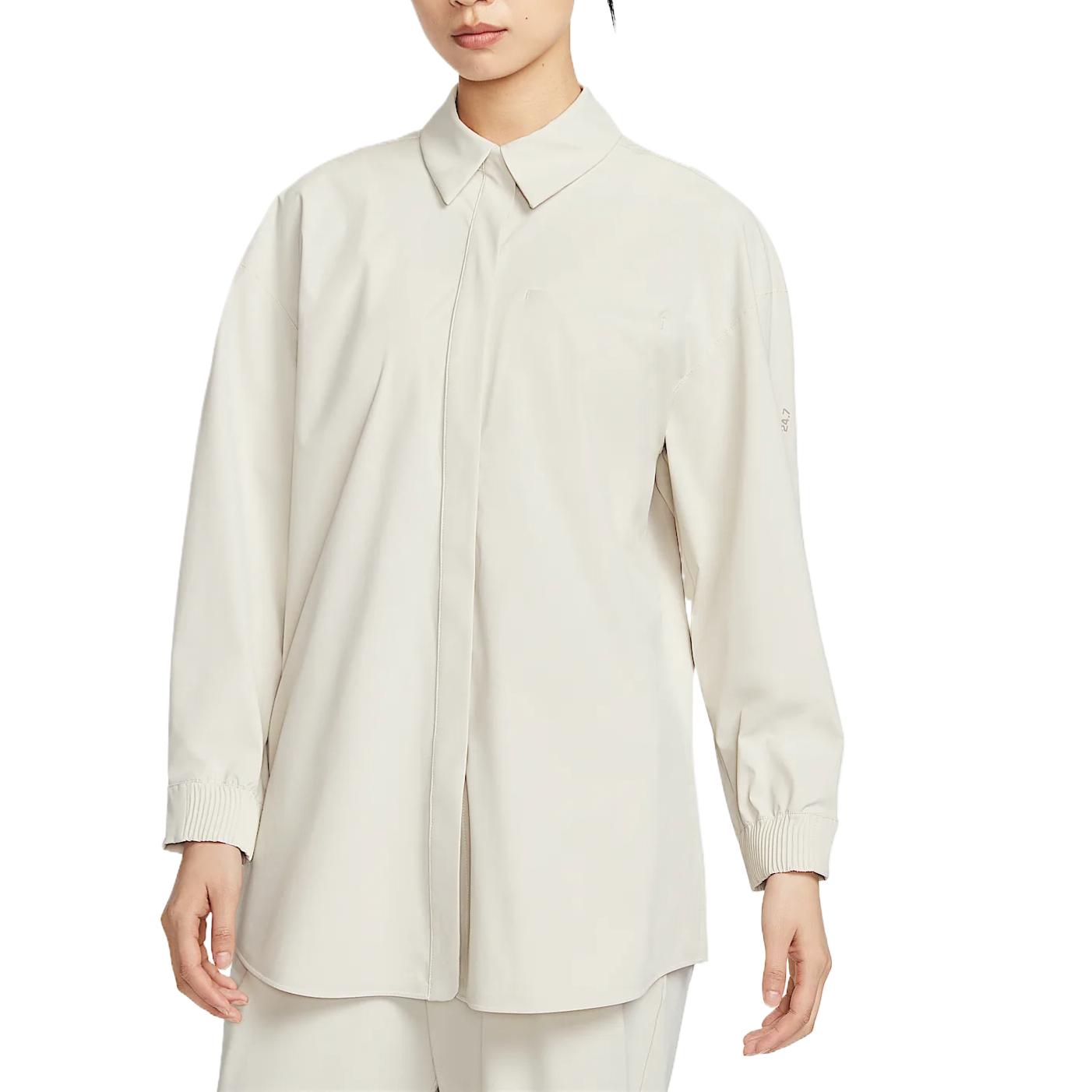 Женская рубашка Nike SS25 Perfect Stretch (бежевая)