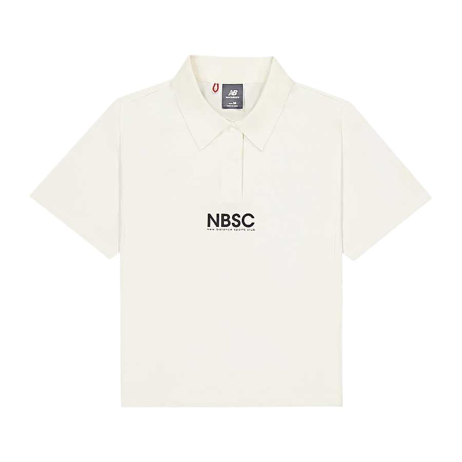 Женская футболка New Balance Polo (слоновая кость)