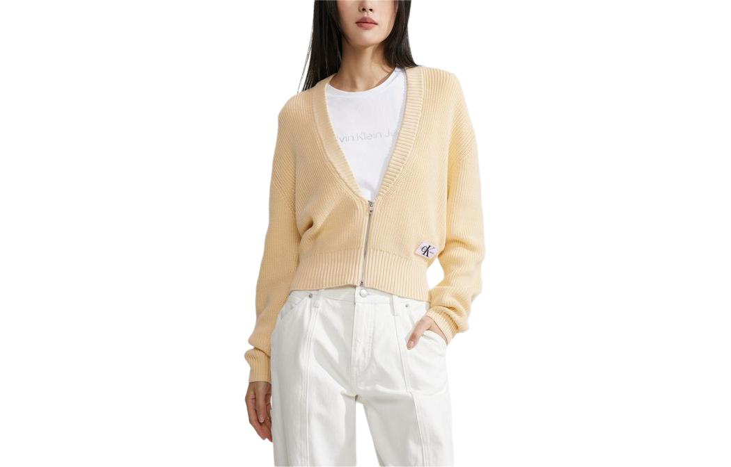 Женский кардиган CALVIN KLEIN 24 (светло-желтый)