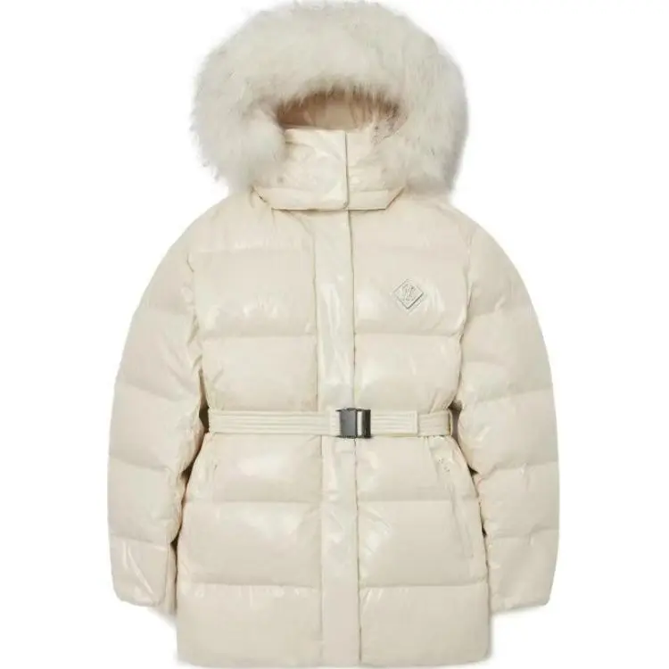 MLB Down Jackets Women's Cream Hooded Moderate Other