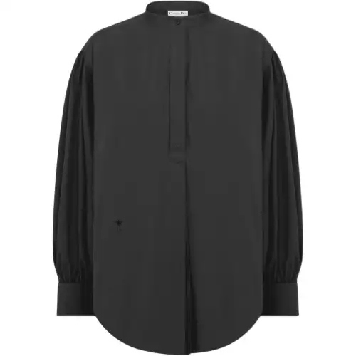 Christian DIOR Logo Embroidered Long Sleeved Shirt