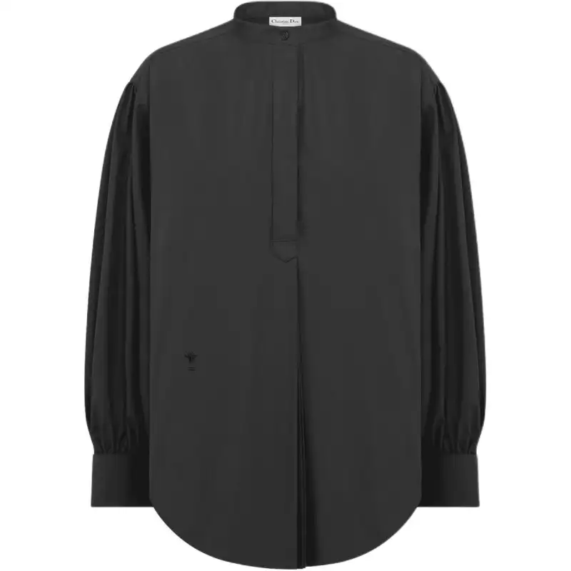 Christian DIOR Logo Embroidered Long Sleeved Shirt