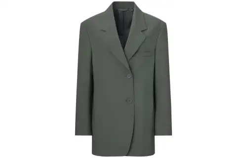 UNIQLO Business Suits Women's Dark Green Suit Collar Moderate