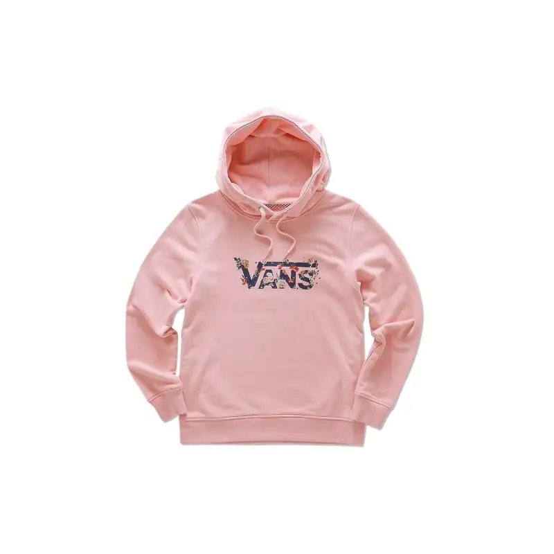 Vans Sweatshirts Women's Pink Hooded Moderate Regular