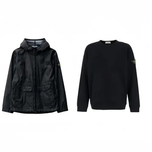 STONE ISLAND Casual Sportswear Unisex Black