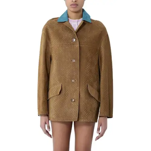 GUCCI Gg Embossed Oversized Fit Jacket