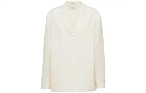 PRADA SS23 Business Suit Coat Women's White