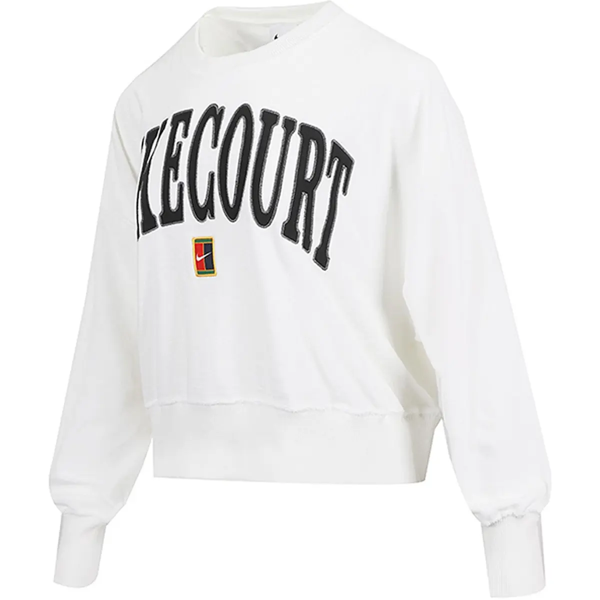 Nike COURT HERITAGE Sweatshirt Women's White/White/Asphalt Gray/Black