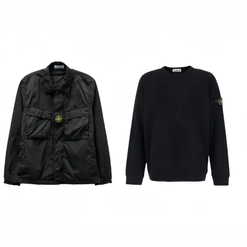 STONE ISLAND Casual Sportswear Unisex Black