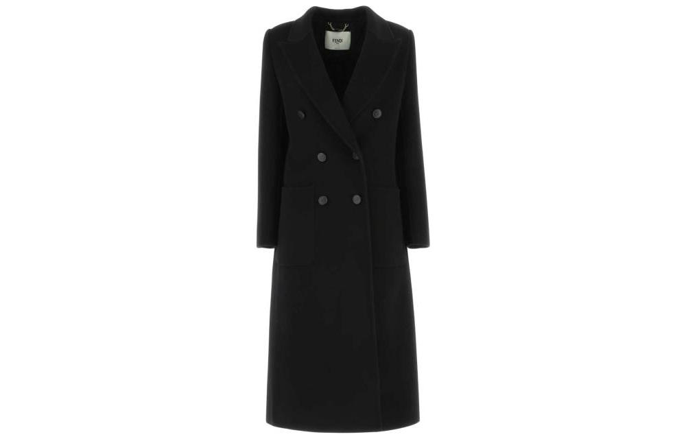 Женское пальто Fendi FW22 (черное)