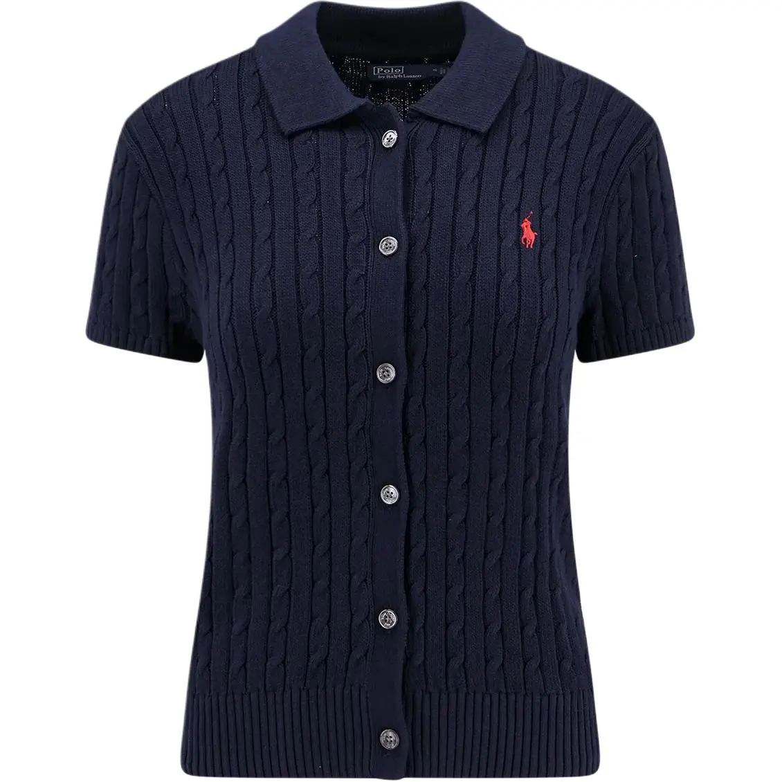 Polo Ralph Lauren Cable Short Sleeve Polo Cardigan
