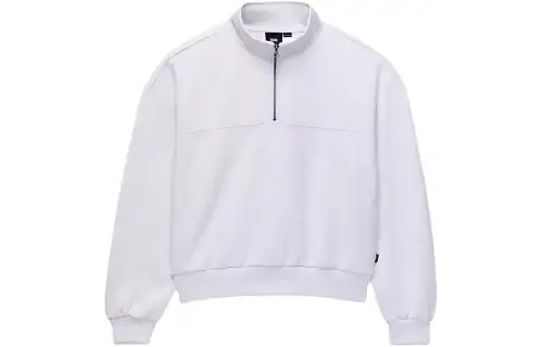Vans Elevated Double Knit Mock Neck Top Sweatshirt Women's White