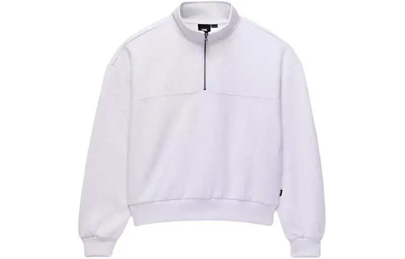 Vans Elevated Double Knit Mock Neck Top Sweatshirt Women's White