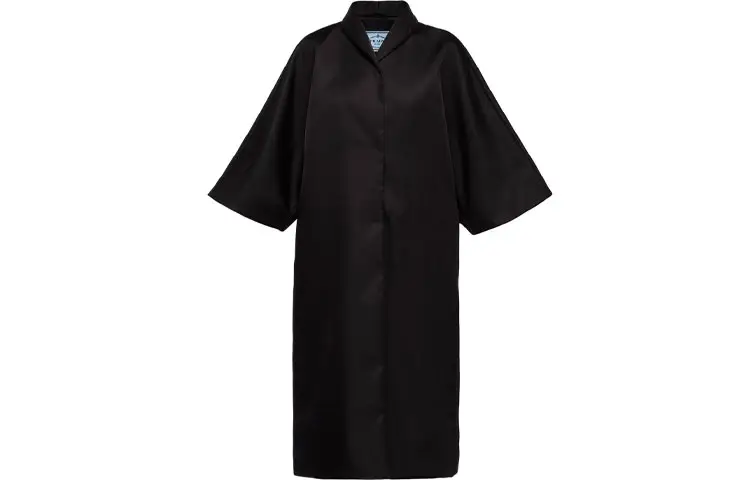PRADA Coats Women's Black Lapel Moderate