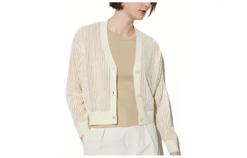 UNIQLO Knitwear Women's Ivory V Neck Moderate