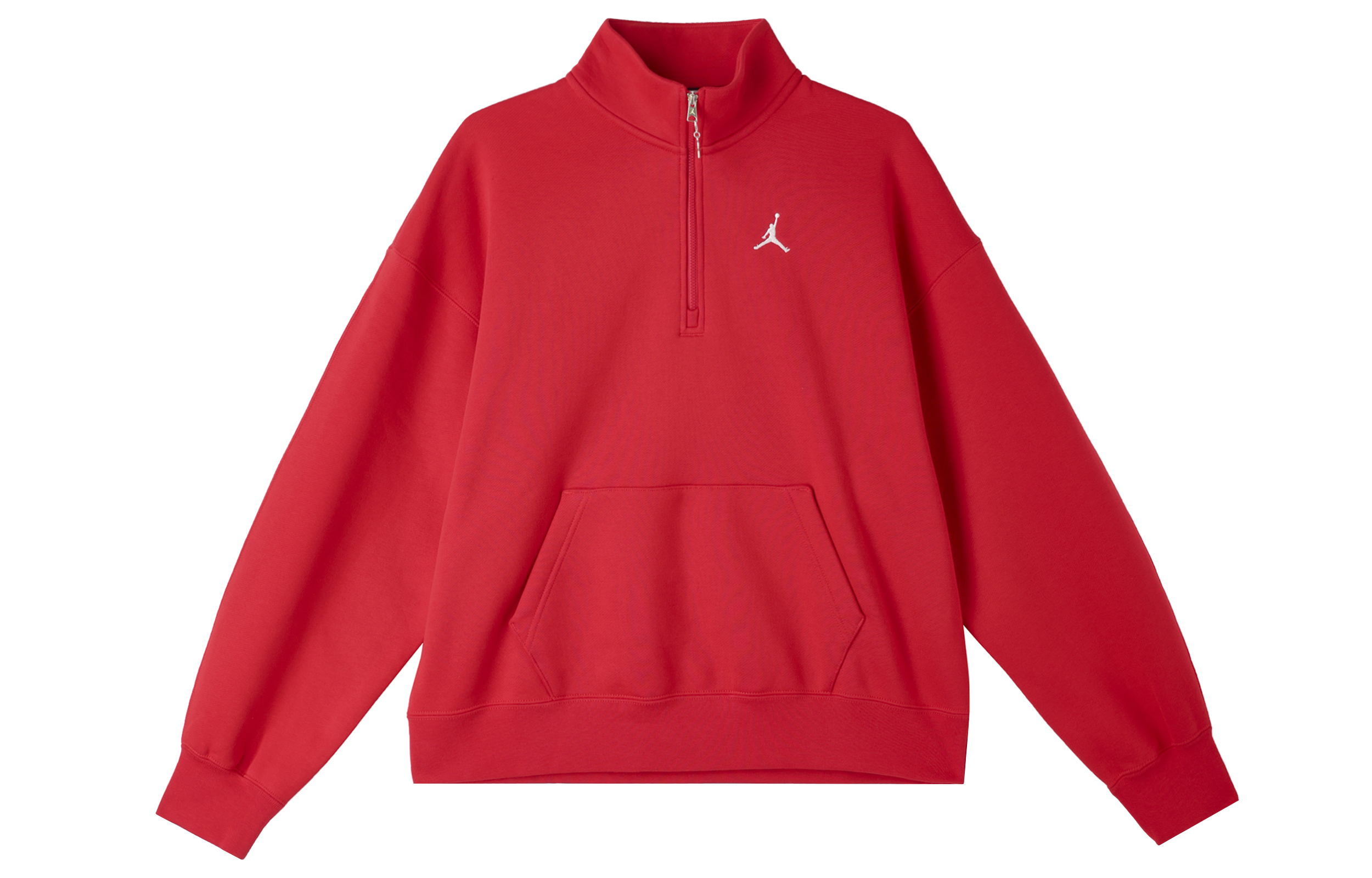 Женское худи Jordan As W J Flt Flc QTR ZIP GCEL (красное)