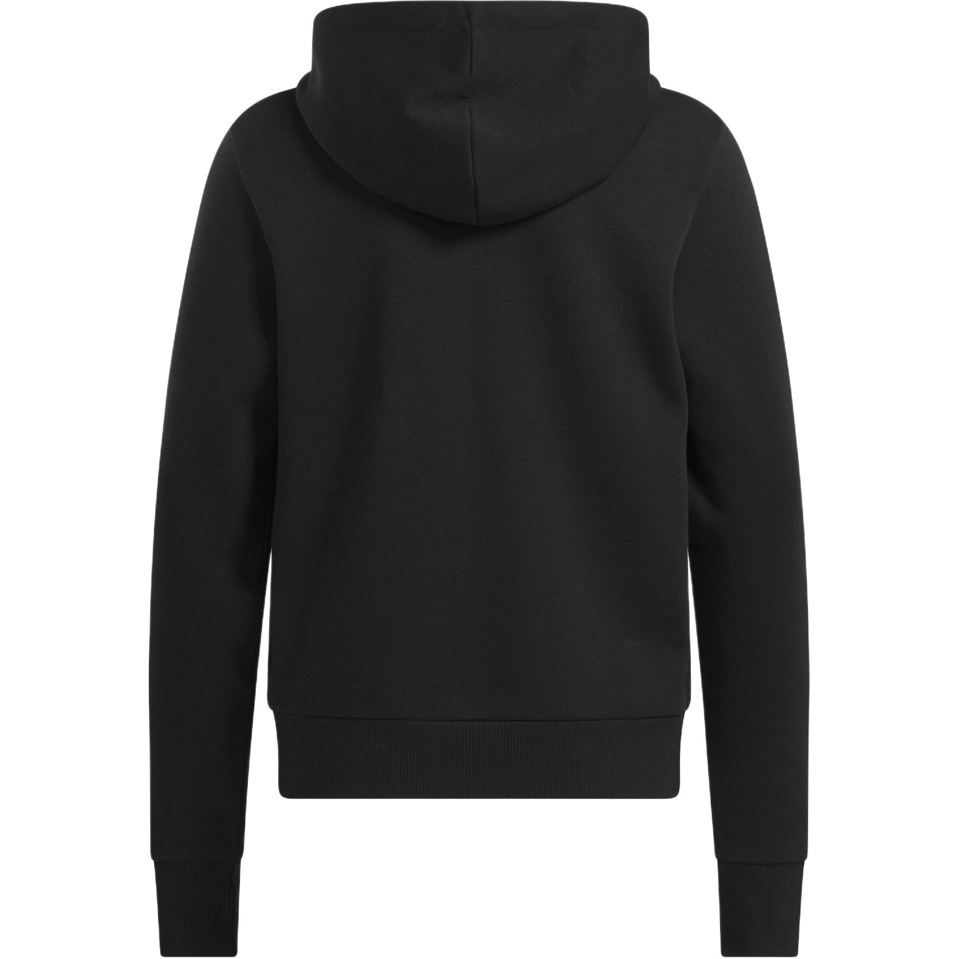 Reebok Identity Big Logo Fleece Hoodie Sweatshirt Women's Black