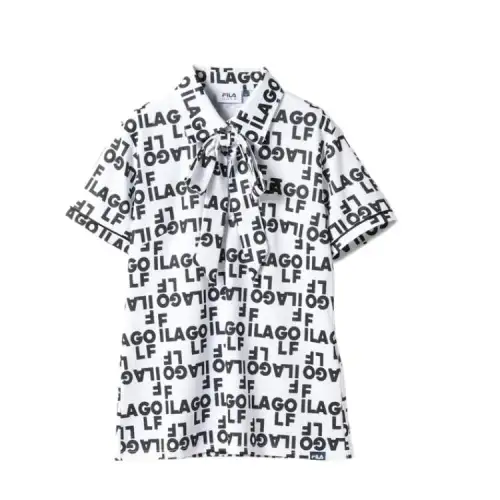 FILA Shirts Women's White Polo Collar Moderate