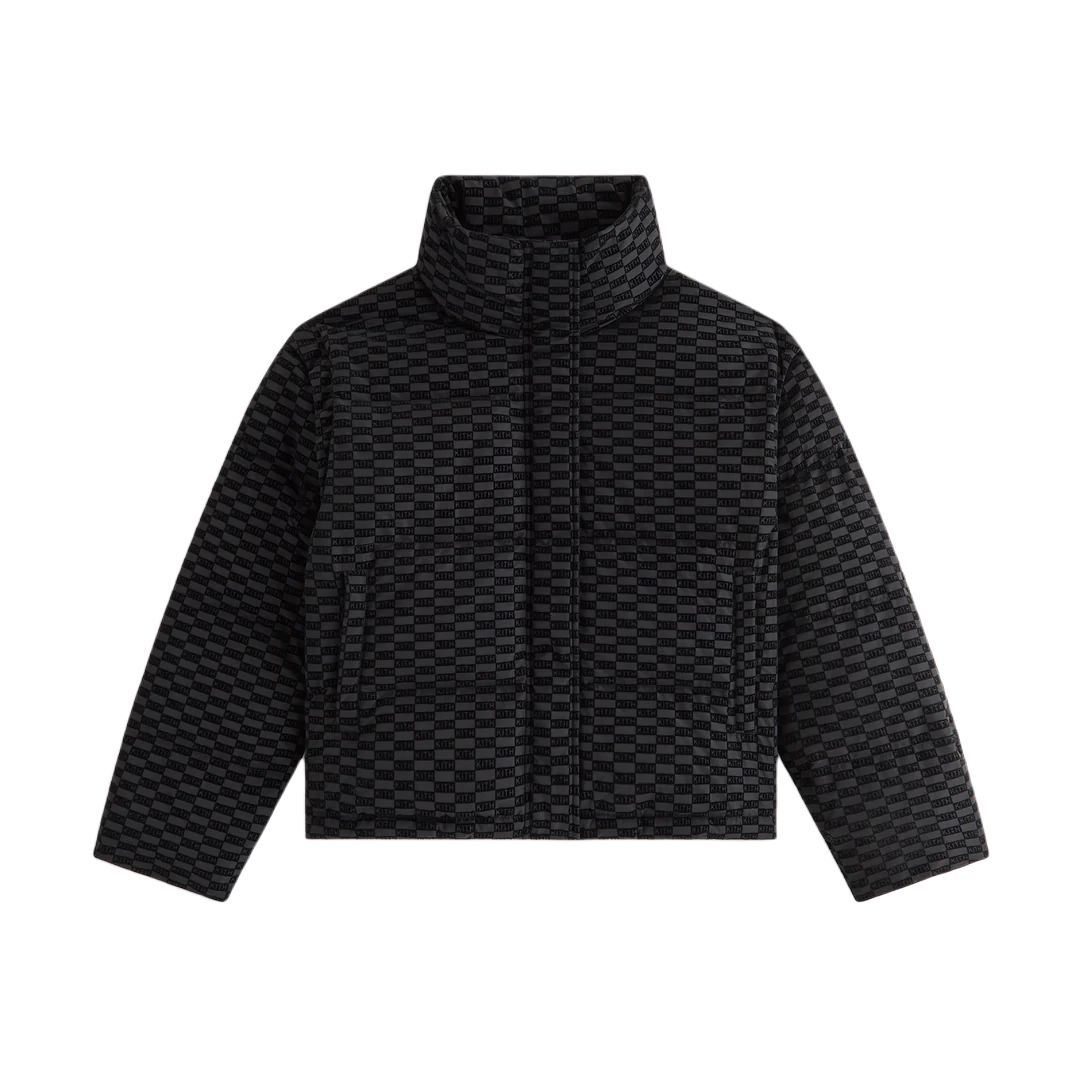 Женский пуховик KITH FW24 Wynne Monogram (черный)