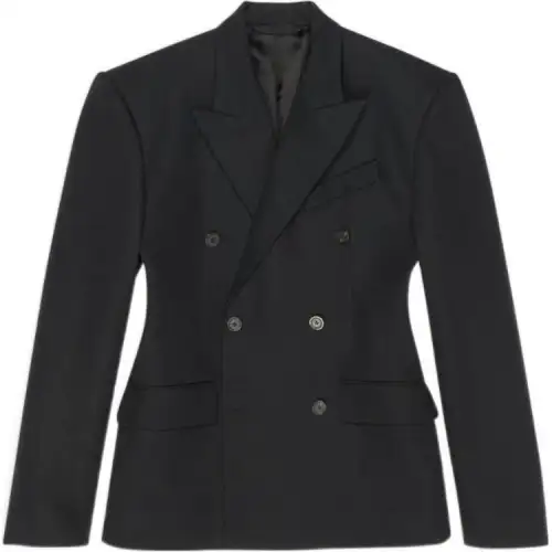 Balenciaga FW22 Business Suit Coat Women's Black