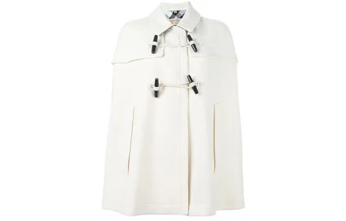 Burberry Coats Women's Ecru Lapel Moderate