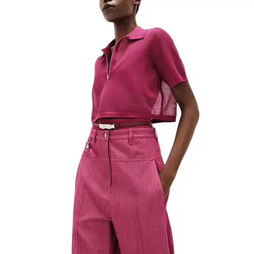 HERMES SS25 Knitwear Women's Rose Red