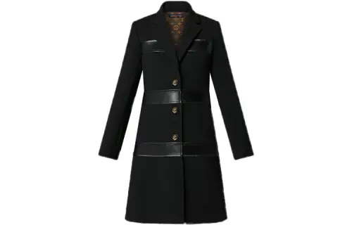LOUIS VUITTON Coat Women's Black