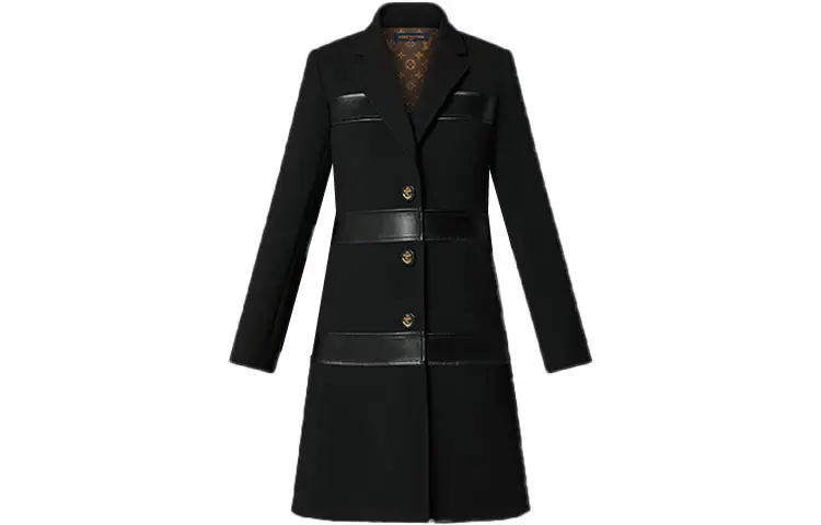 LOUIS VUITTON Coat Women's Black