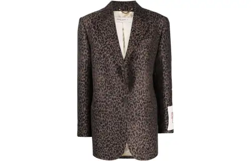 Golden Goose leopard print blazer jacket
