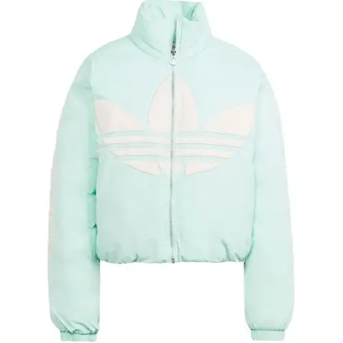 Adidas Originals Jackets Women's Mint Green Stand Collar Thickened Other