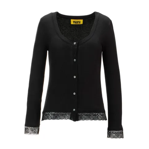 Onitsuka Tiger SS25 WS CARDIGAN Knitwear Women's Black