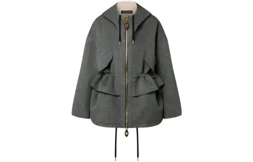 LOUIS VUITTON Double Face Peplum Jacket
