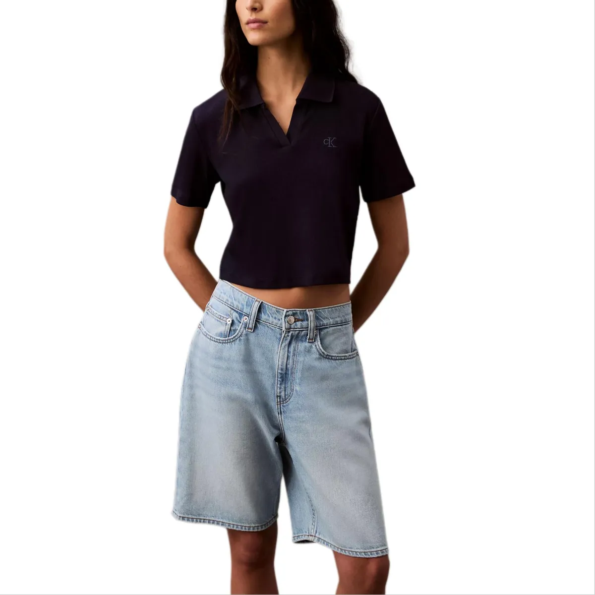 CALVIN KLEIN Polo Shirt Women's Blue