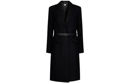 Burberry Belted Wool Coat 'Black'