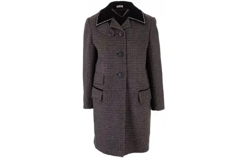 MIU MIU Coat Women's Gray Brown