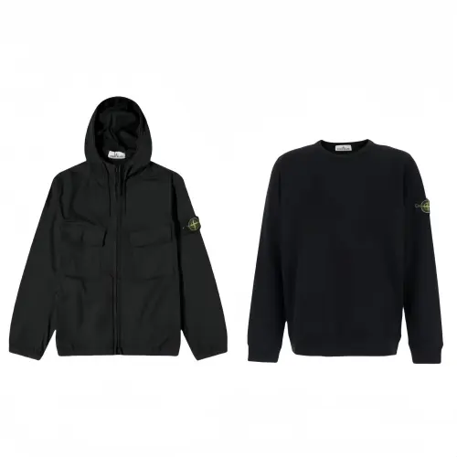 STONE ISLAND Casual Sportswear Unisex Black