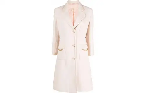 Interlocking G chain-embellished coat