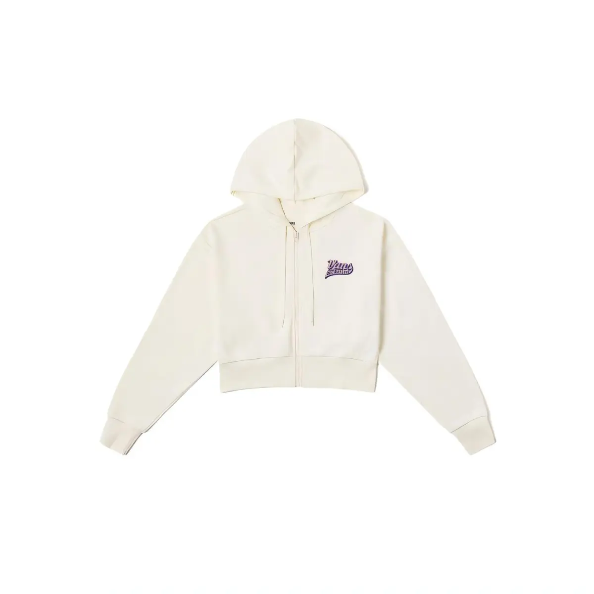 Vans Sweatshirts Women's Ecru Hooded (Non-detachable) Moderate