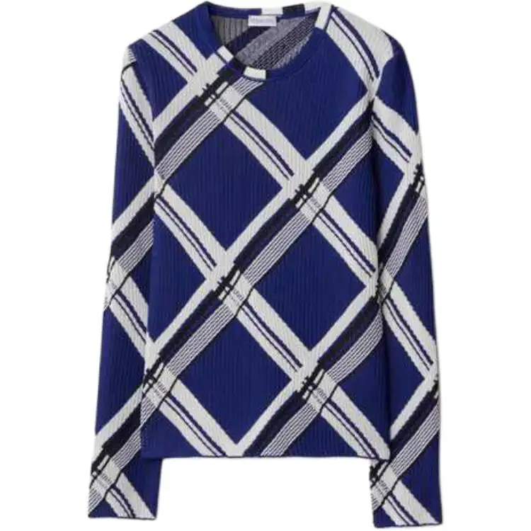 Burberry Knitwear Women's Blue Crew Neck Moderate