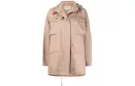 LOEWE Coats Women's Light Umber Hooded Moderate