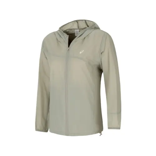 ASICS Jackets Women's Gray Hooded Thin Other